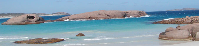 Beach in Esperance in Western Australia